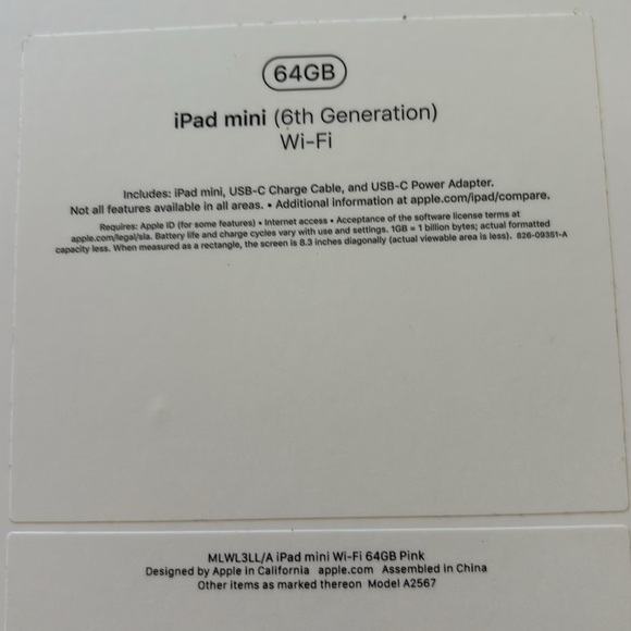 Apple  Ipad Mini Box 6th generation 64kb - Picture 6 of 6